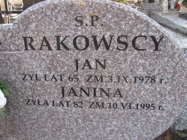 Janina Rakowska Sierpc - Grobonet - Wyszukiwarka osób pochowanych