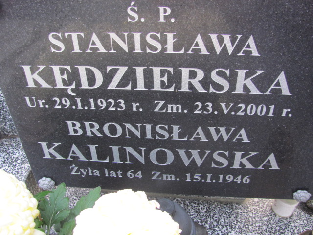 Stanisława Kędzierska  1923 Sierpc - Grobonet - Wyszukiwarka osób pochowanych
