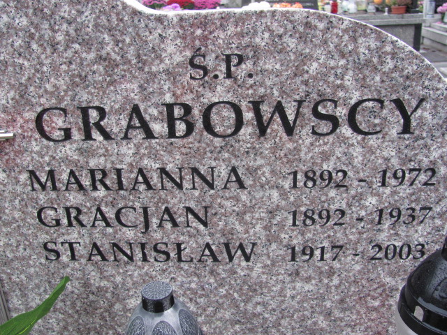 Gracjan Grabowski 1891 Sierpc - Grobonet - Wyszukiwarka osób pochowanych