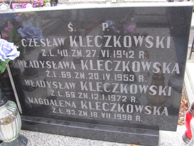 Władysław Kleczkowski Sierpc - Grobonet - Wyszukiwarka osób pochowanych