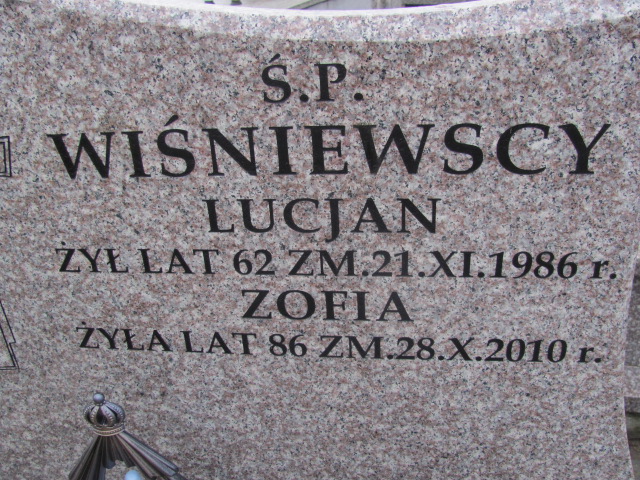 Lucjan Wiśniewski Sierpc - Grobonet - Wyszukiwarka osób pochowanych