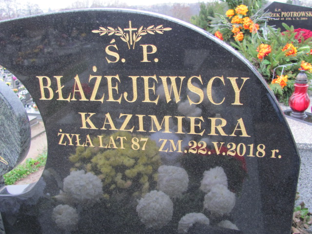 Kazimiera Błażejewska Sierpc - Grobonet - Wyszukiwarka osób pochowanych