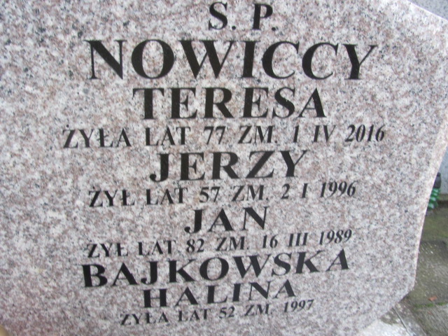 Teresa Nowicka Sierpc - Grobonet - Wyszukiwarka osób pochowanych