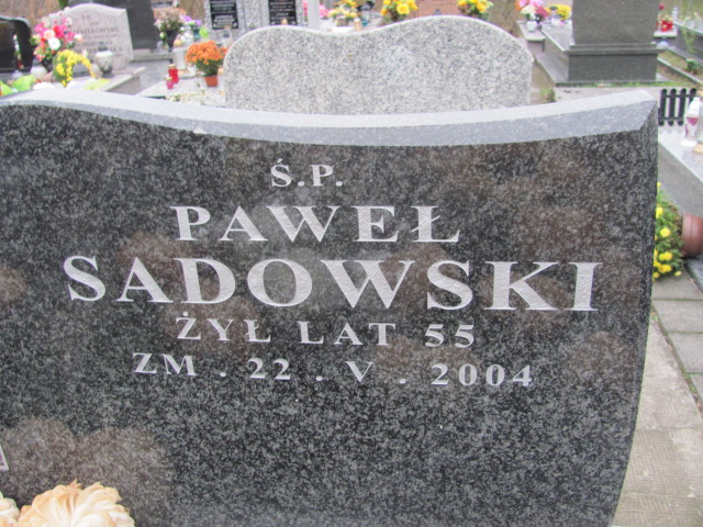 Paweł Sadowski Sierpc - Grobonet - Wyszukiwarka osób pochowanych