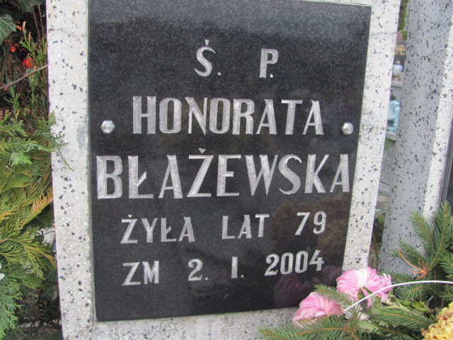 Joanna Błażewska Sierpc - Grobonet - Wyszukiwarka osób pochowanych