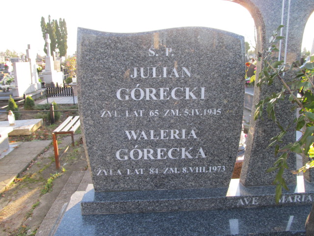 Julian Górecki Sierpc - Grobonet - Wyszukiwarka osób pochowanych