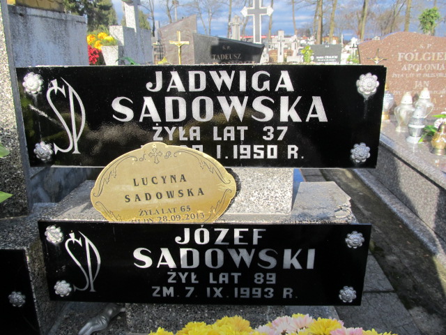 Lucyna Sadowska Sierpc - Grobonet - Wyszukiwarka osób pochowanych