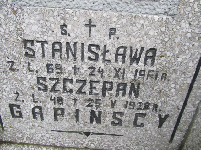Szczepan Gapiński Sierpc - Grobonet - Wyszukiwarka osób pochowanych