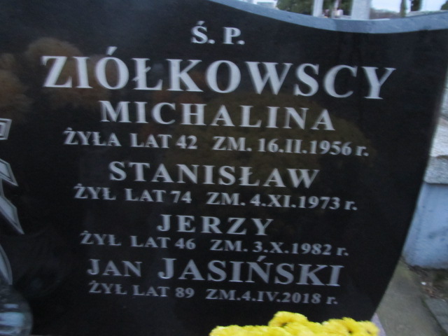 Jan Jasiński Sierpc - Grobonet - Wyszukiwarka osób pochowanych