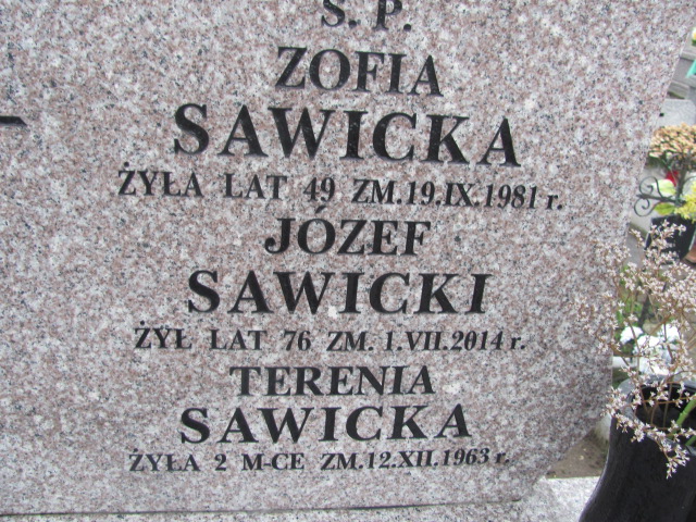 Zofia Sawicka Sierpc - Grobonet - Wyszukiwarka osób pochowanych