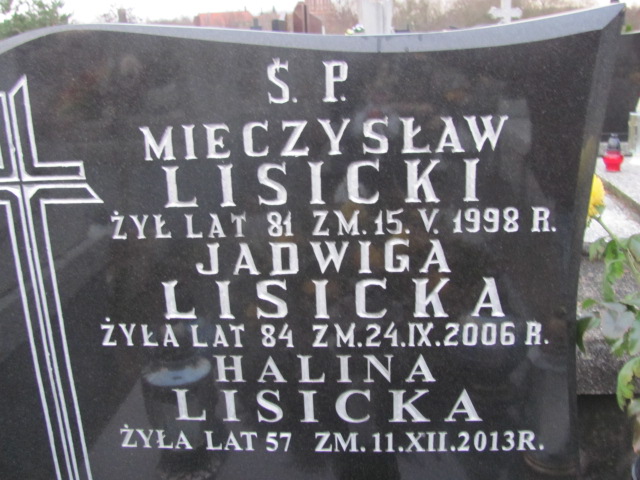 Jadwiga Lisicka Sierpc - Grobonet - Wyszukiwarka osób pochowanych