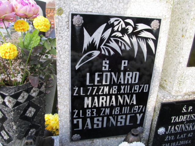 Leonard Jasiński Sierpc - Grobonet - Wyszukiwarka osób pochowanych