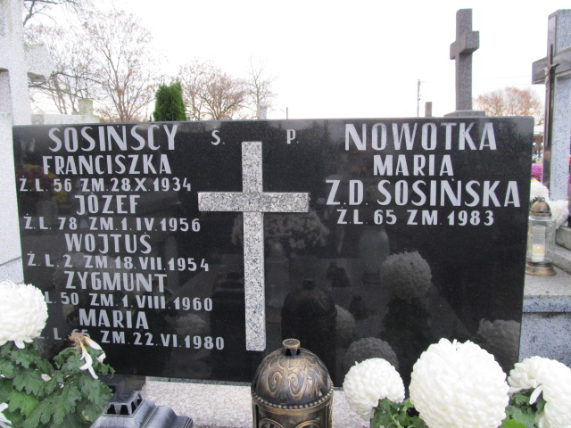Józef Sosiński Sierpc - Grobonet - Wyszukiwarka osób pochowanych