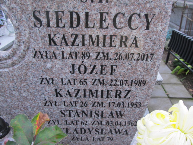 Józef Siedlecki Sierpc - Grobonet - Wyszukiwarka osób pochowanych