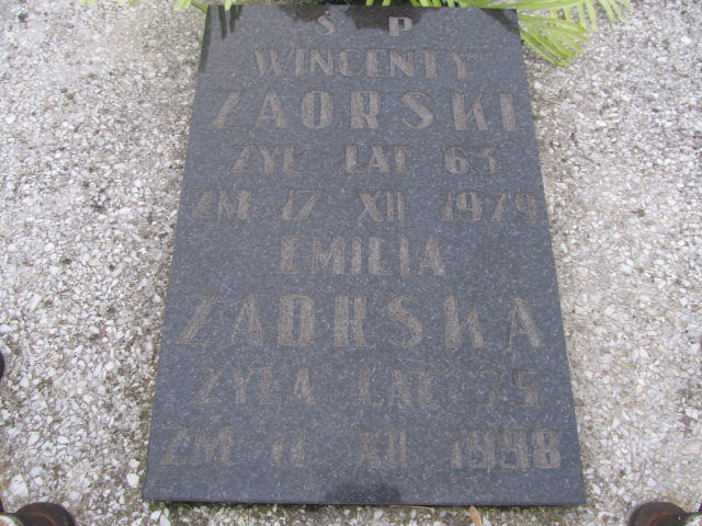 Wincenty Zaorski Sierpc - Grobonet - Wyszukiwarka osób pochowanych