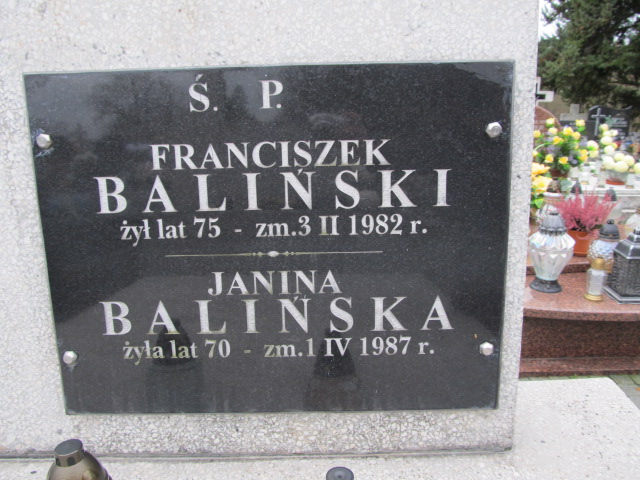 Janina Balińska Sierpc - Grobonet - Wyszukiwarka osób pochowanych